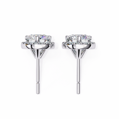 Mira Round Solitaire Lab Grown Diamond Studs