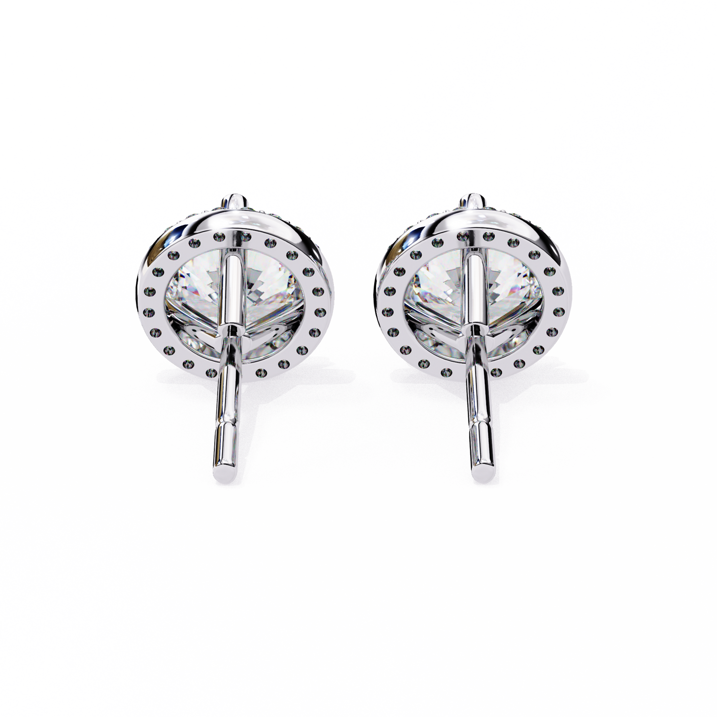 Mira Round Solitaire Lab Grown Diamond Studs