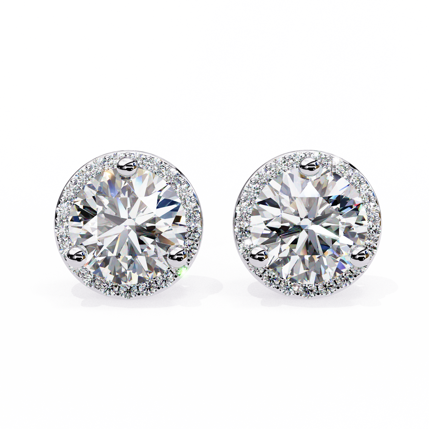Mira Round Solitaire Lab Grown Diamond Studs