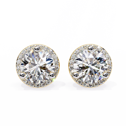 Mira Round Solitaire Lab Grown Diamond Studs