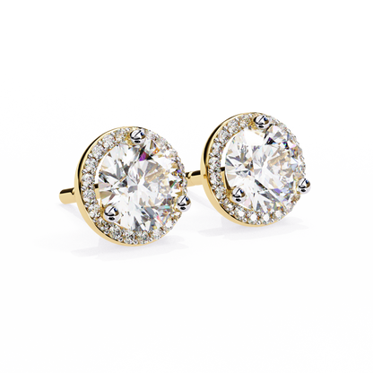 Mira Round Solitaire Lab Grown Diamond Studs