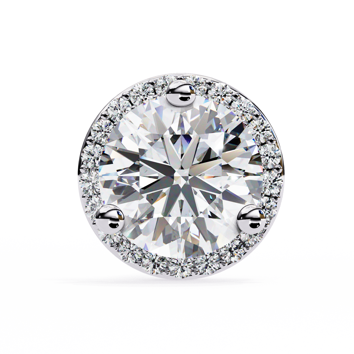 Mira Round Solitaire Lab Grown Diamond Studs
