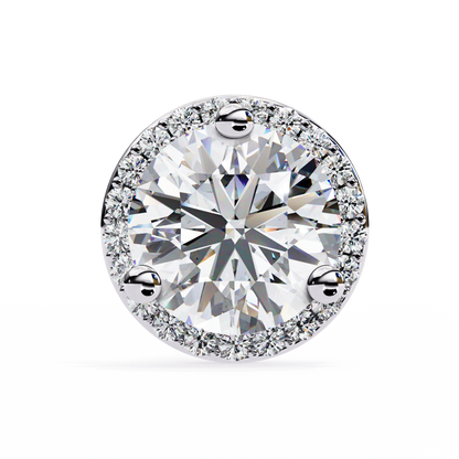 Mira Round Solitaire Lab Grown Diamond Studs