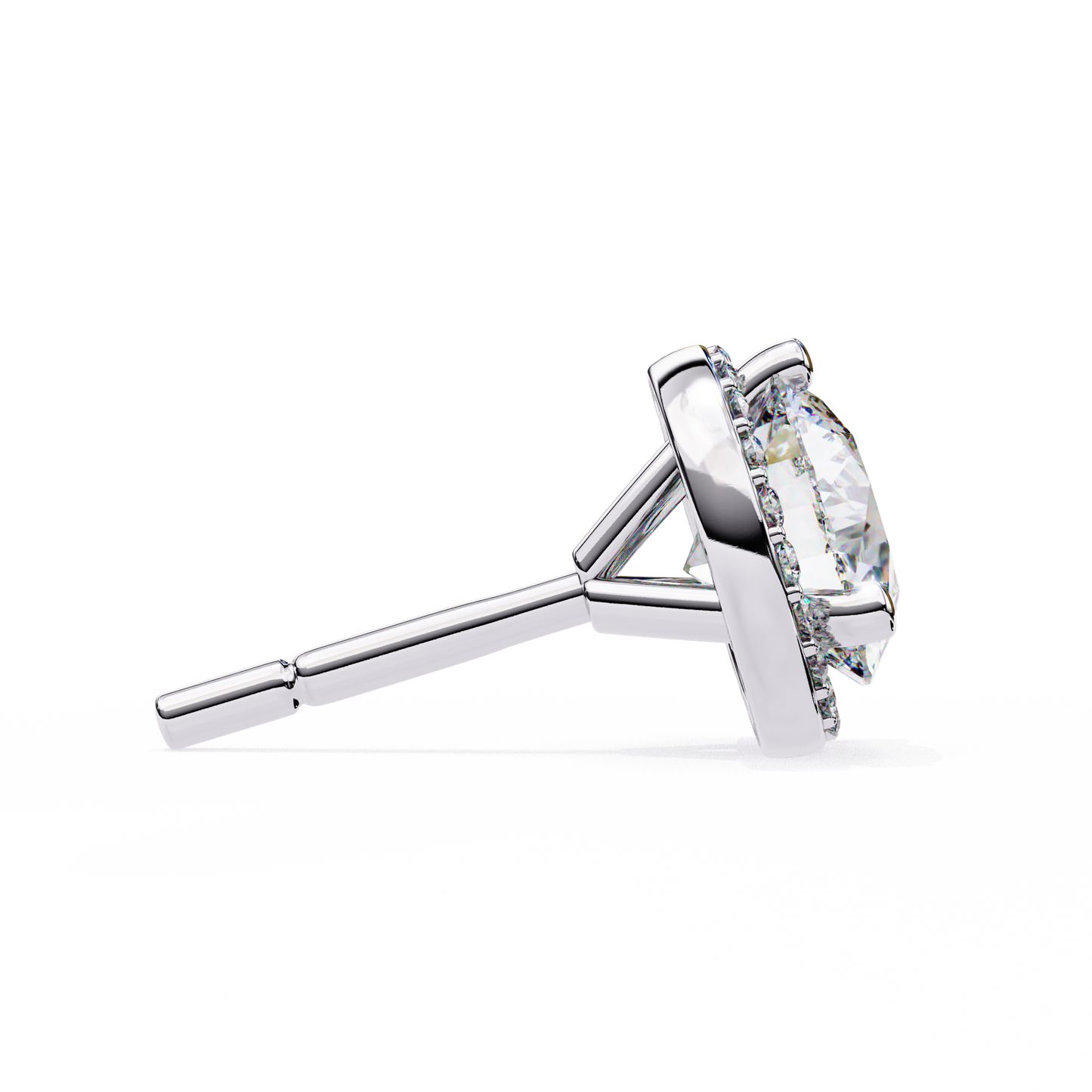 Mira Round Solitaire Lab Grown Diamond Studs