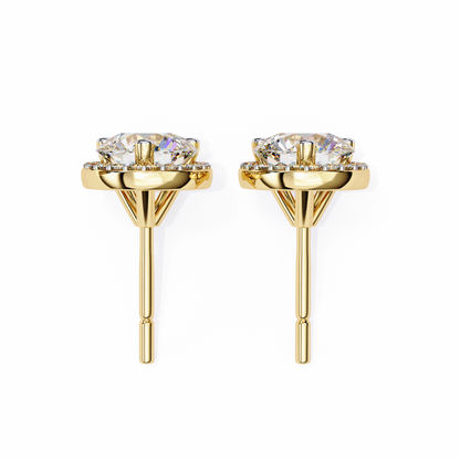 Mira Round Solitaire Lab Grown Diamond Studs
