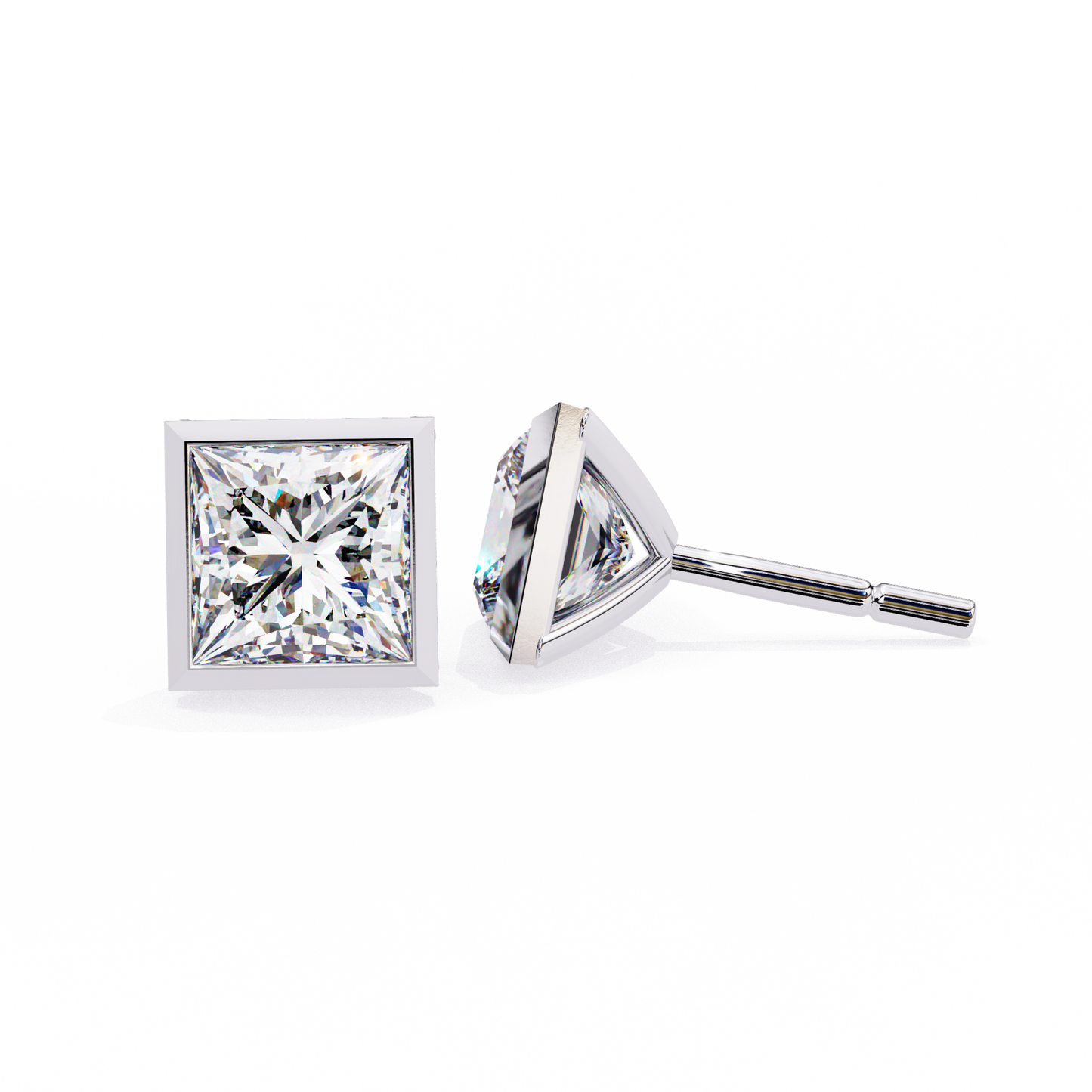 Shreya Princess Lab Grown Diamond Stud