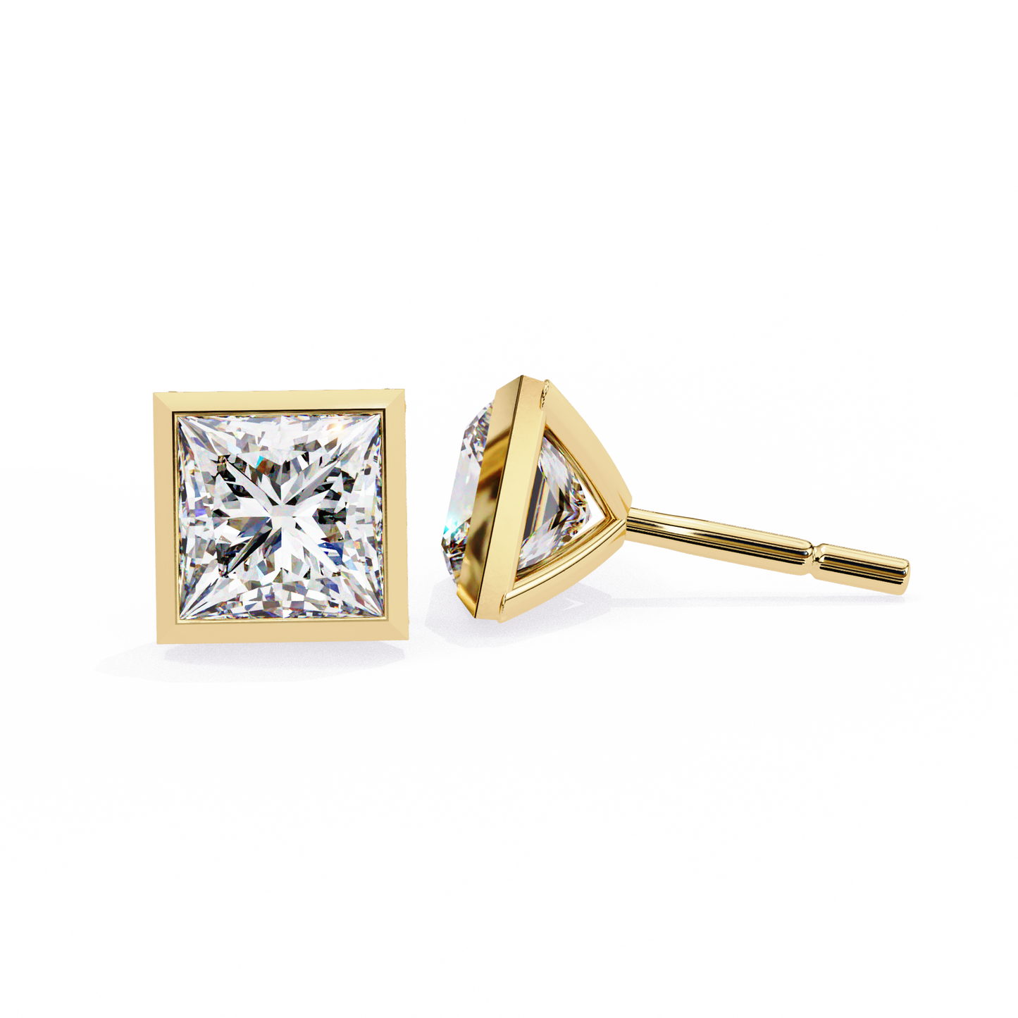 Shreya Princess Lab Grown Diamond Stud