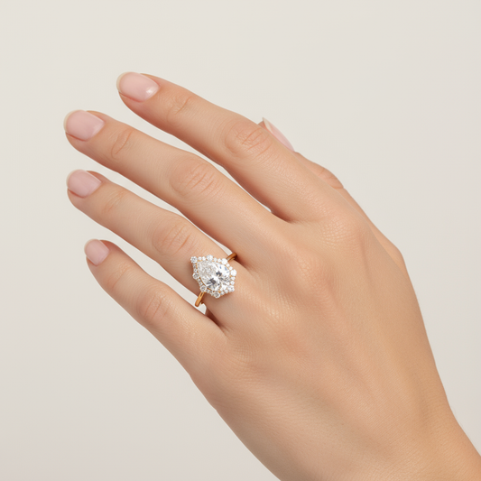 Pear Boundary Ring Swaroski