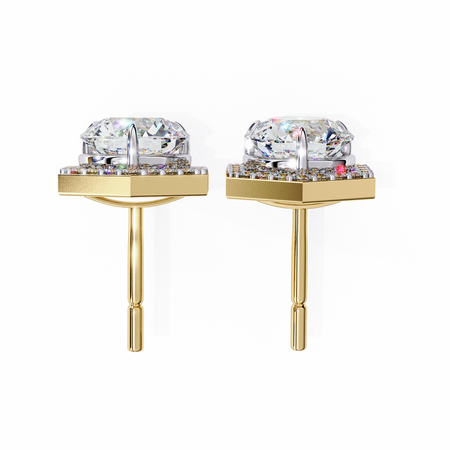 Tanya Round Solitaire Lab Grown Diamond Stud