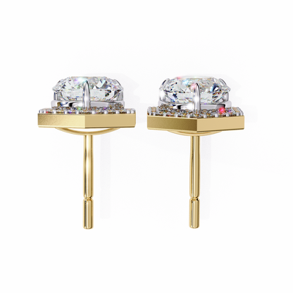 Tanya Round Solitaire Lab Grown Diamond Stud