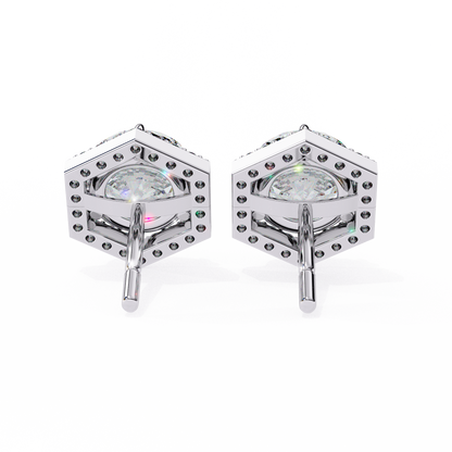 Tanya Round Solitaire Lab Grown Diamond Stud