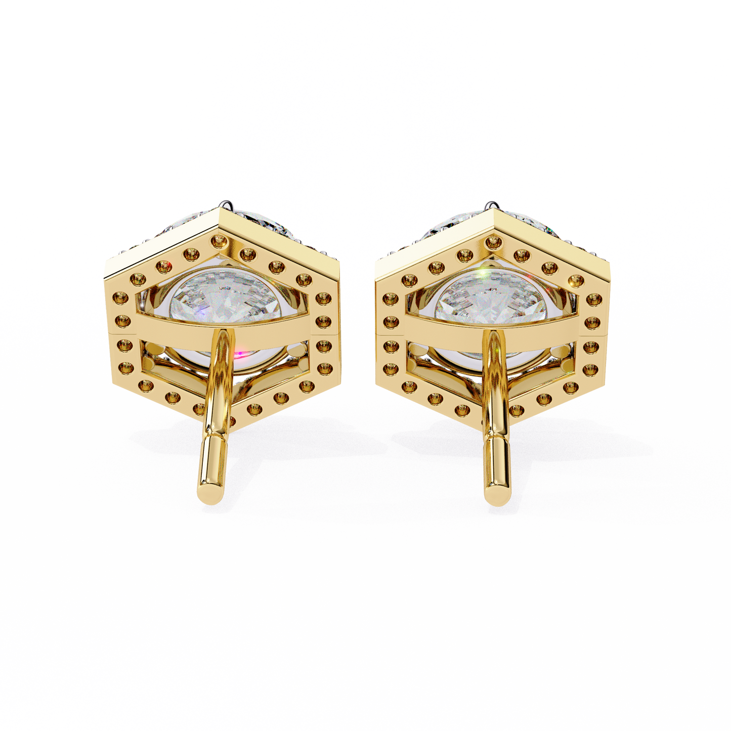 Tanya Round Solitaire Lab Grown Diamond Stud