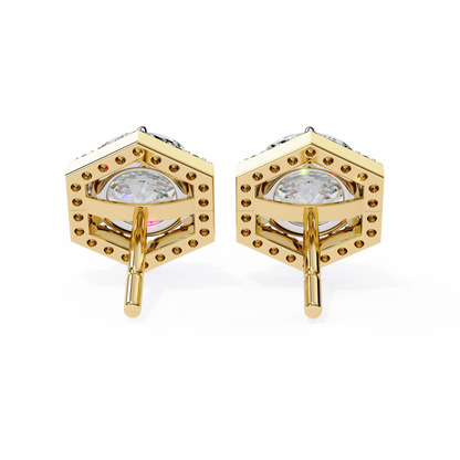 Tanya Round Solitaire Lab Grown Diamond Stud