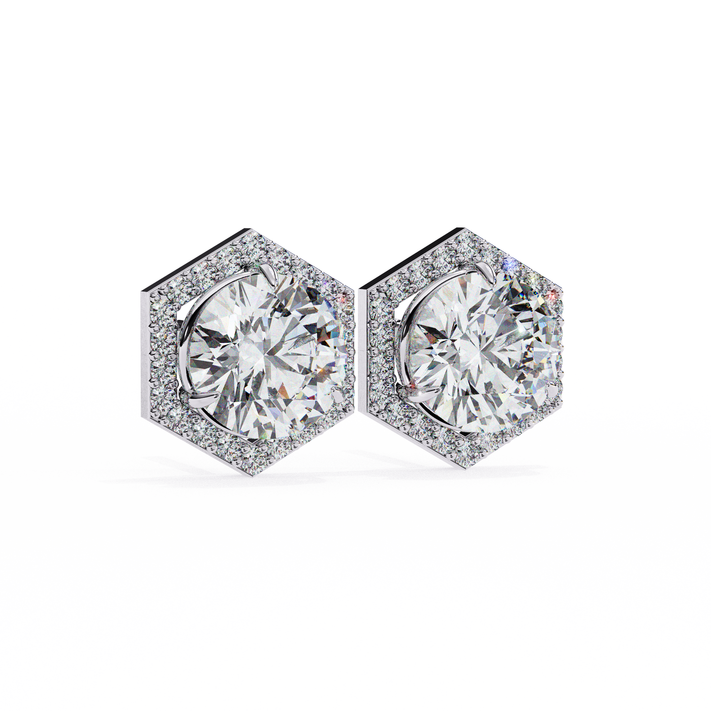 Tanya Round Solitaire Lab Grown Diamond Stud