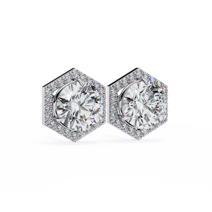 Tanya Round Solitaire Lab Grown Diamond Stud