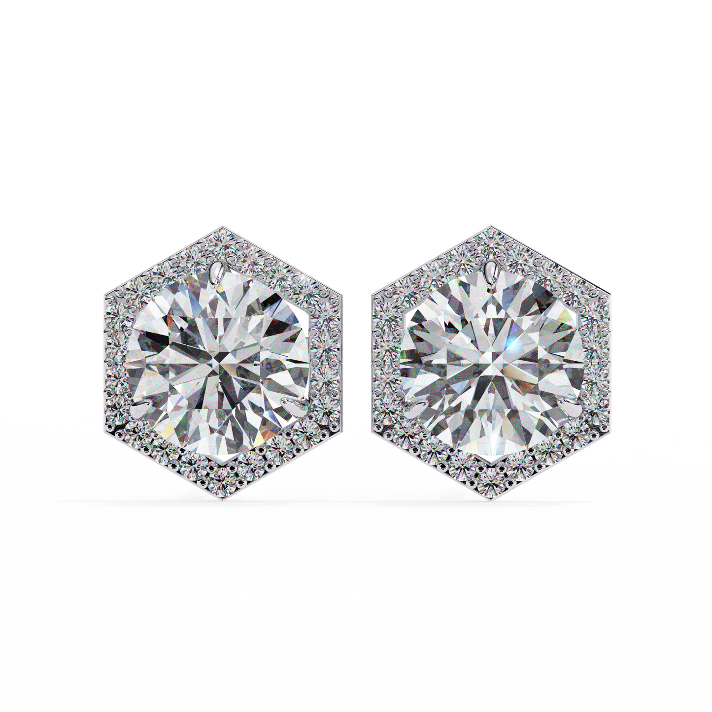 Tanya Round Solitaire Lab Grown Diamond Stud