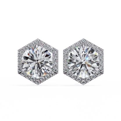 Tanya Round Solitaire Lab Grown Diamond Stud