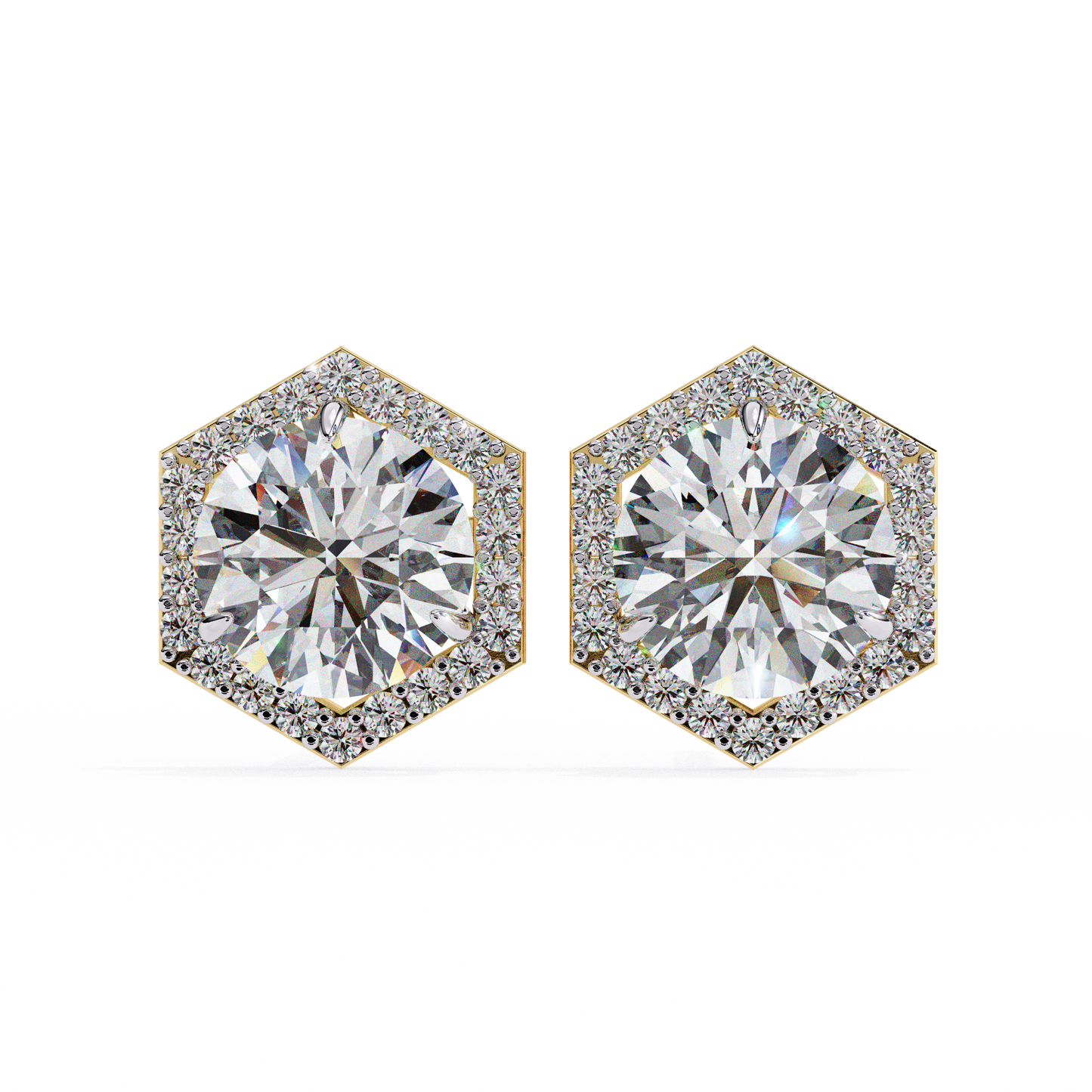 Tanya Round Solitaire Lab Grown Diamond Stud