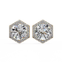 Tanya Round Solitaire Lab Grown Diamond Stud