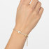 Round tennis with heart bracelet