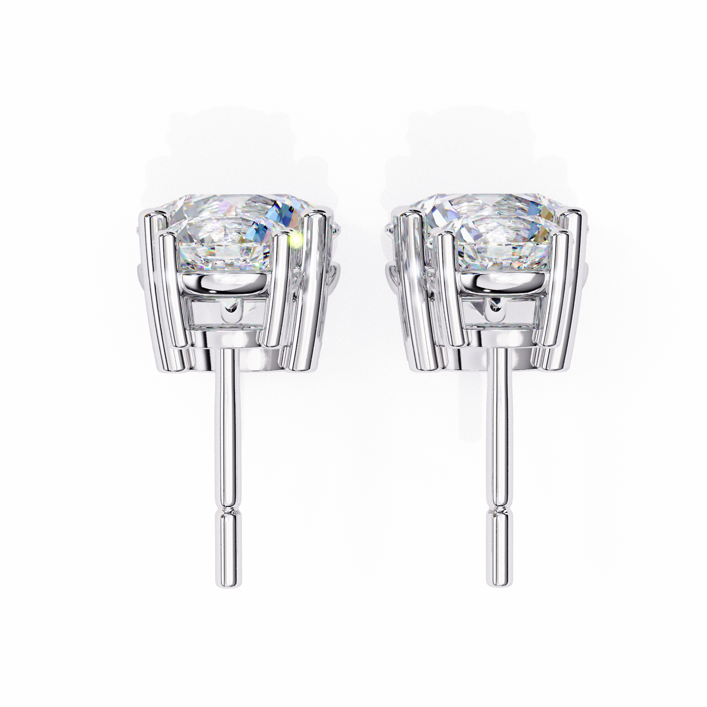 Round Drop Lab Grown Diamond Solitaire Stud