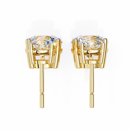 Round Drop Lab Grown Diamond Solitaire Stud
