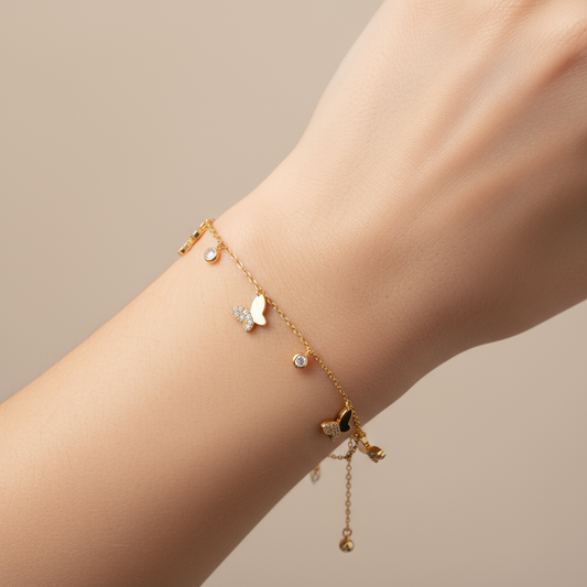 Butterfly Charm Bracelet