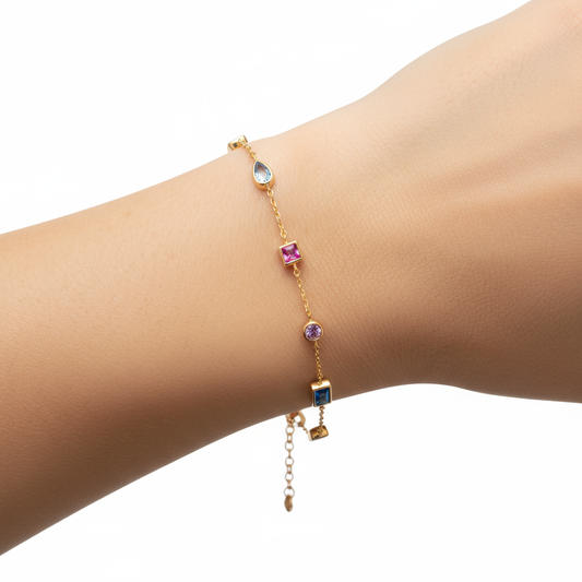 Multi Colour Fancy Diamond Bracelet