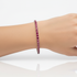 Round Ruby Tennis Bracelet