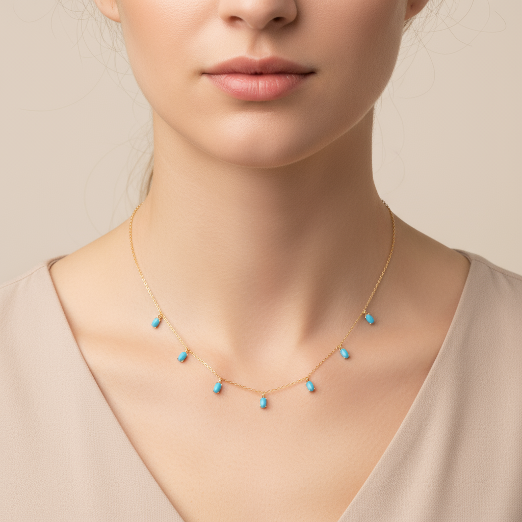 Turquoise Chain Pendants