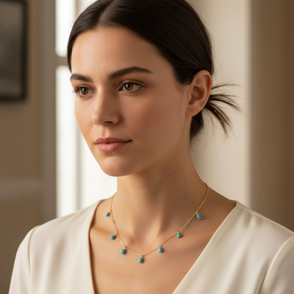 Turquoise Chain Pendants