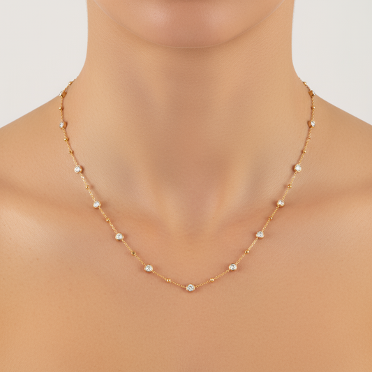 Round Diamond Ball Chain