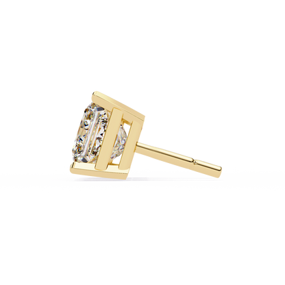 Princess Solitaire Lab Grown Diamond Stud