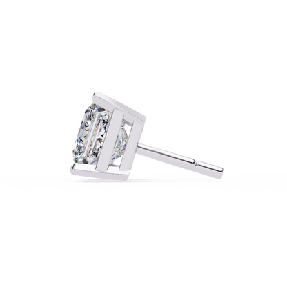 Princess Solitaire Lab Grown Diamond Stud