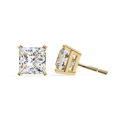 Princess Solitaire Lab Grown Diamond Stud