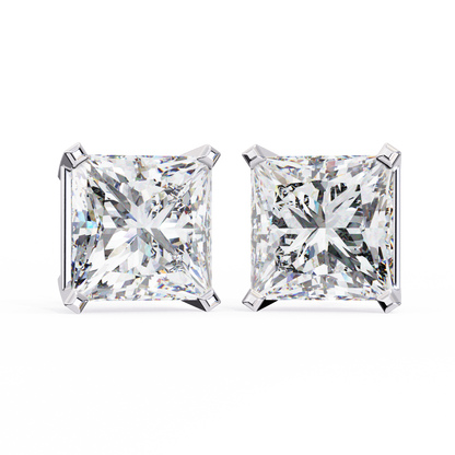 Princess Solitaire Lab Grown Diamond Stud