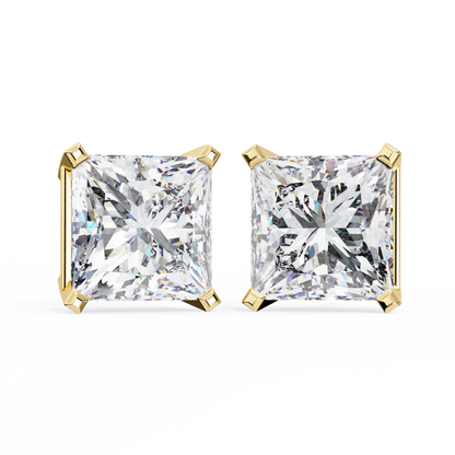 Princess Solitaire Lab Grown Diamond Stud