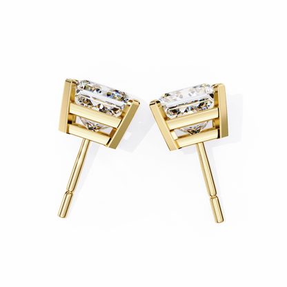 Princess Solitaire Lab Grown Diamond Stud