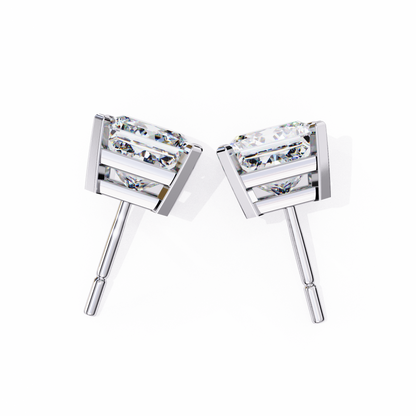 Princess Solitaire Lab Grown Diamond Stud