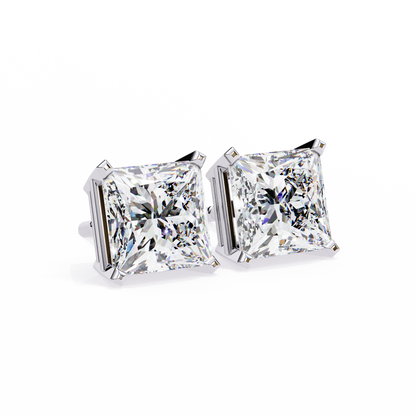 Princess Solitaire Lab Grown Diamond Stud