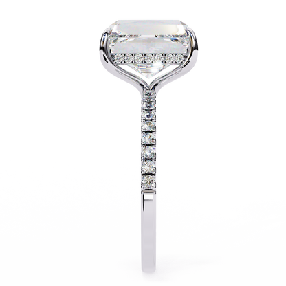 Riva Emerald Solitaire Ring Lab Grown Diamond