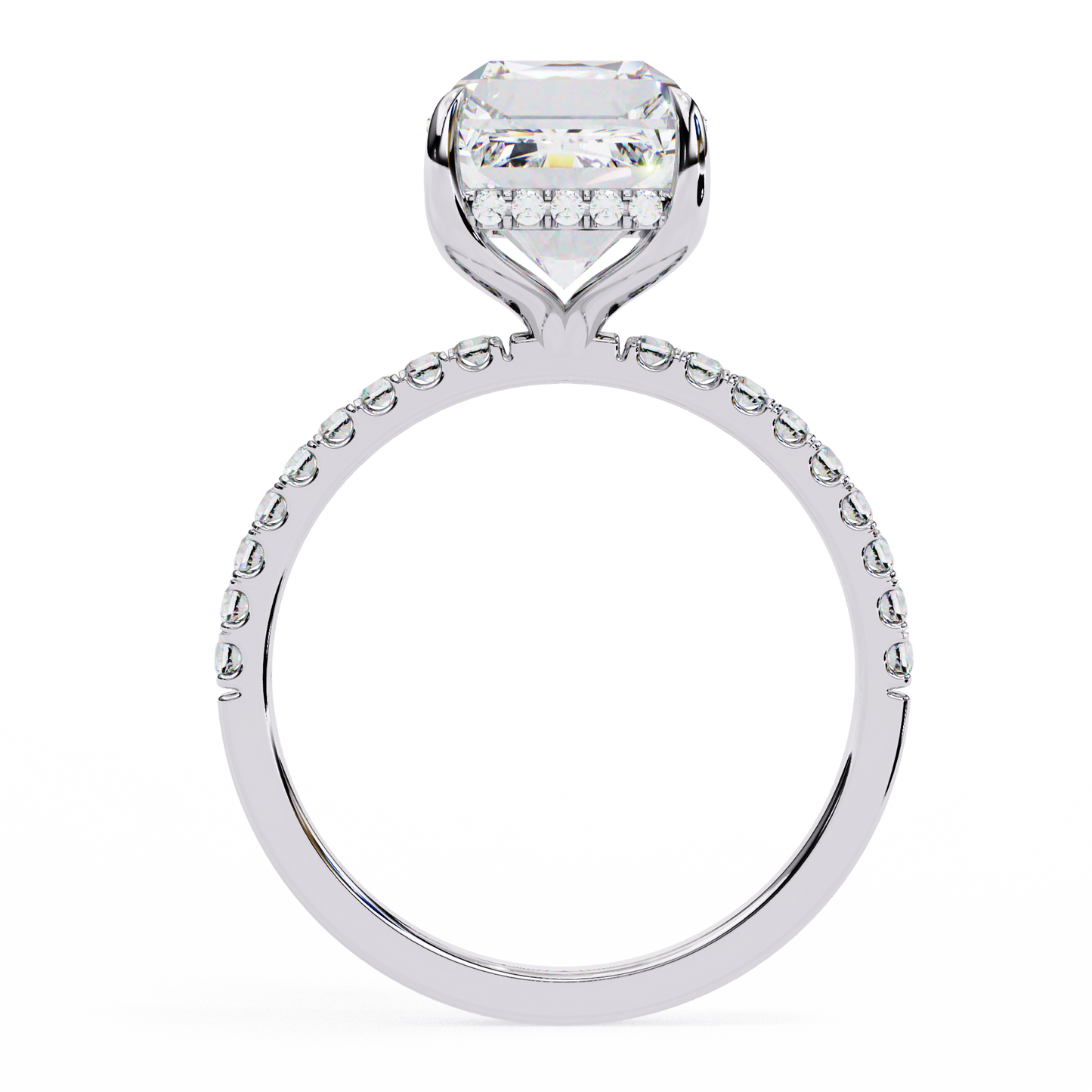 Riva Emerald Solitaire Ring Lab Grown Diamond