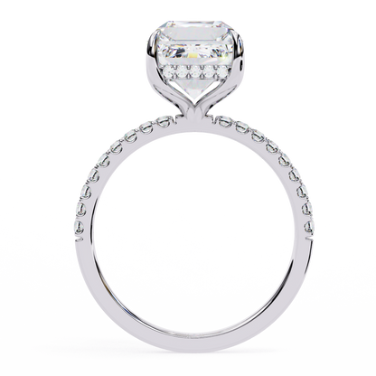 Riva Emerald Solitaire Ring Lab Grown Diamond