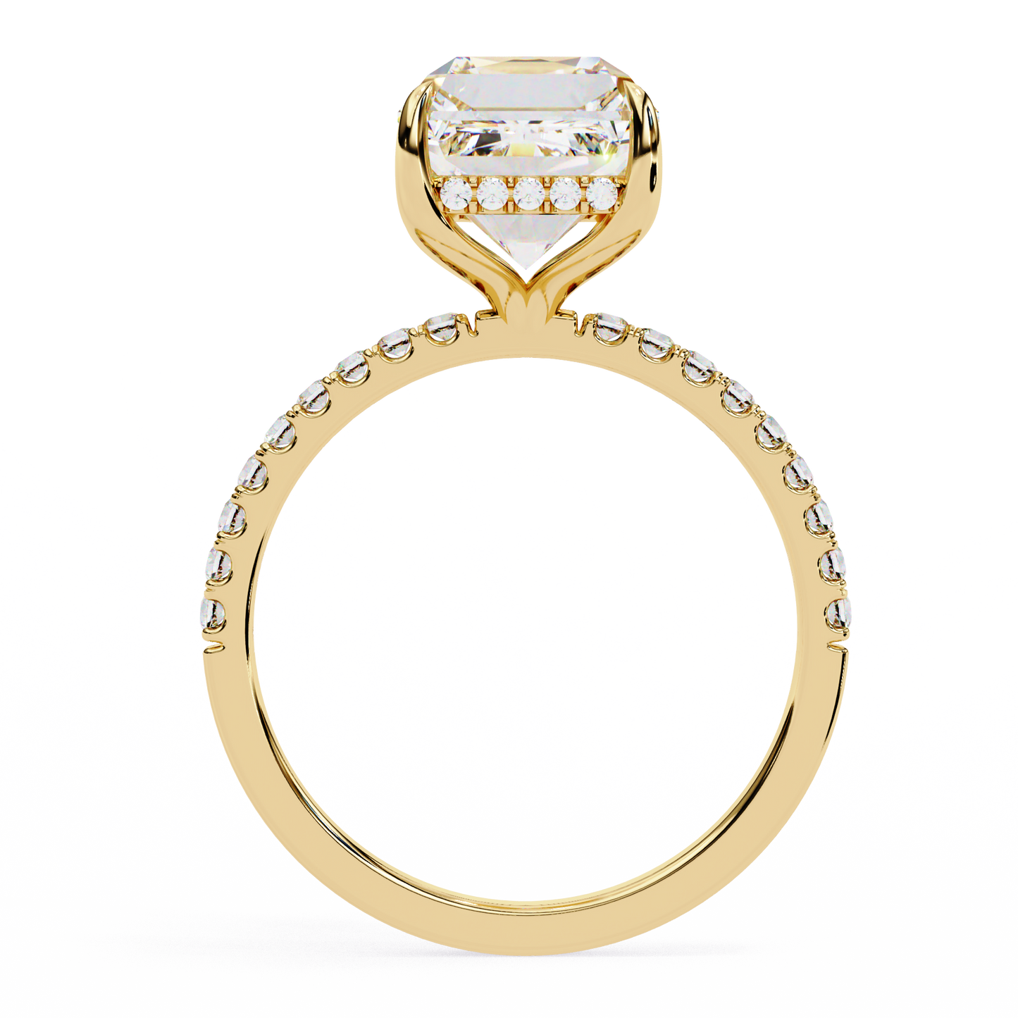 Riva Emerald Solitaire Ring Lab Grown Diamond