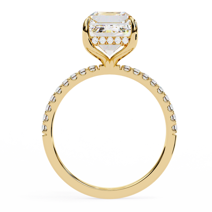 Riva Emerald Solitaire Ring Lab Grown Diamond