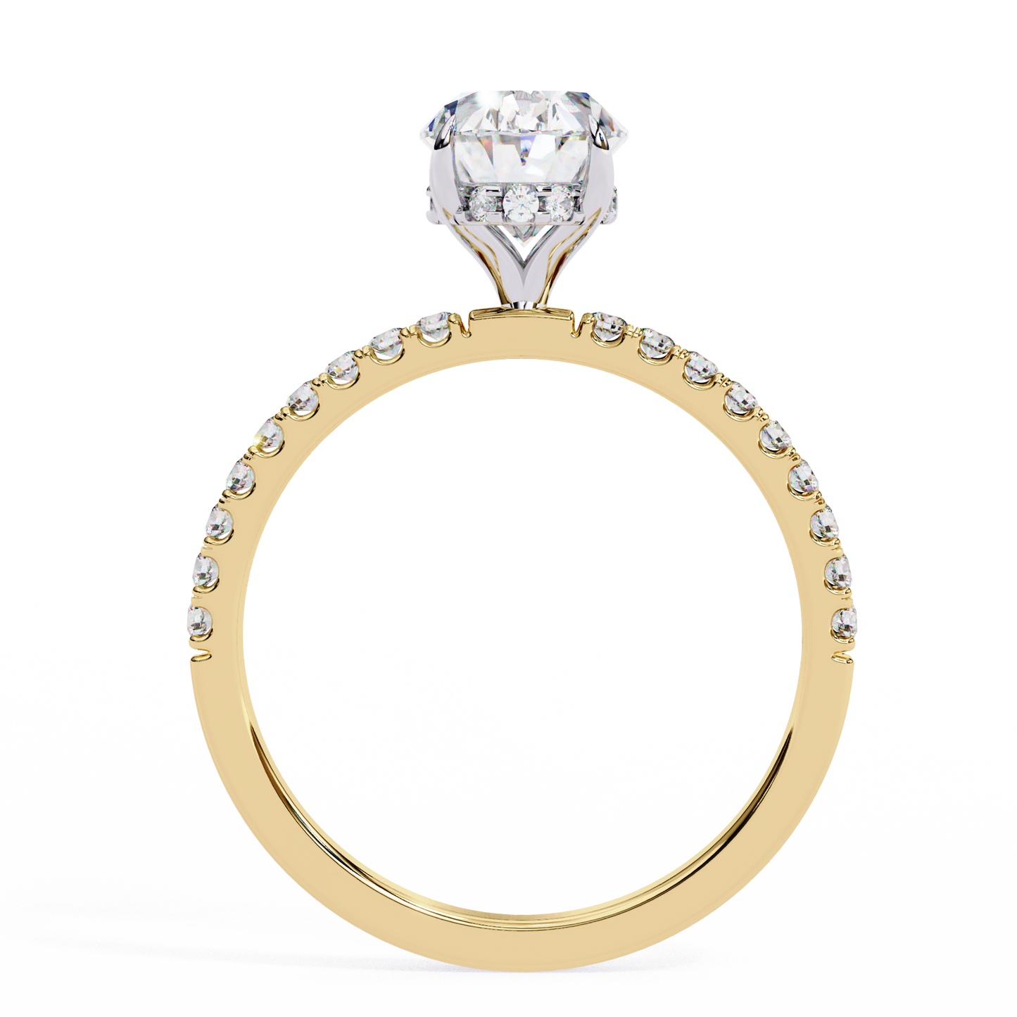 Eterna Oval Diamond Solitaire Ring Lab Grown Diamond