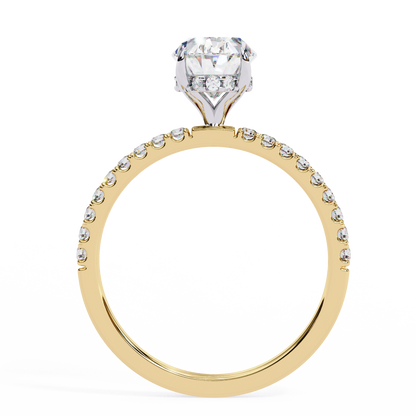 Eterna Oval Diamond Solitaire Ring Lab Grown Diamond