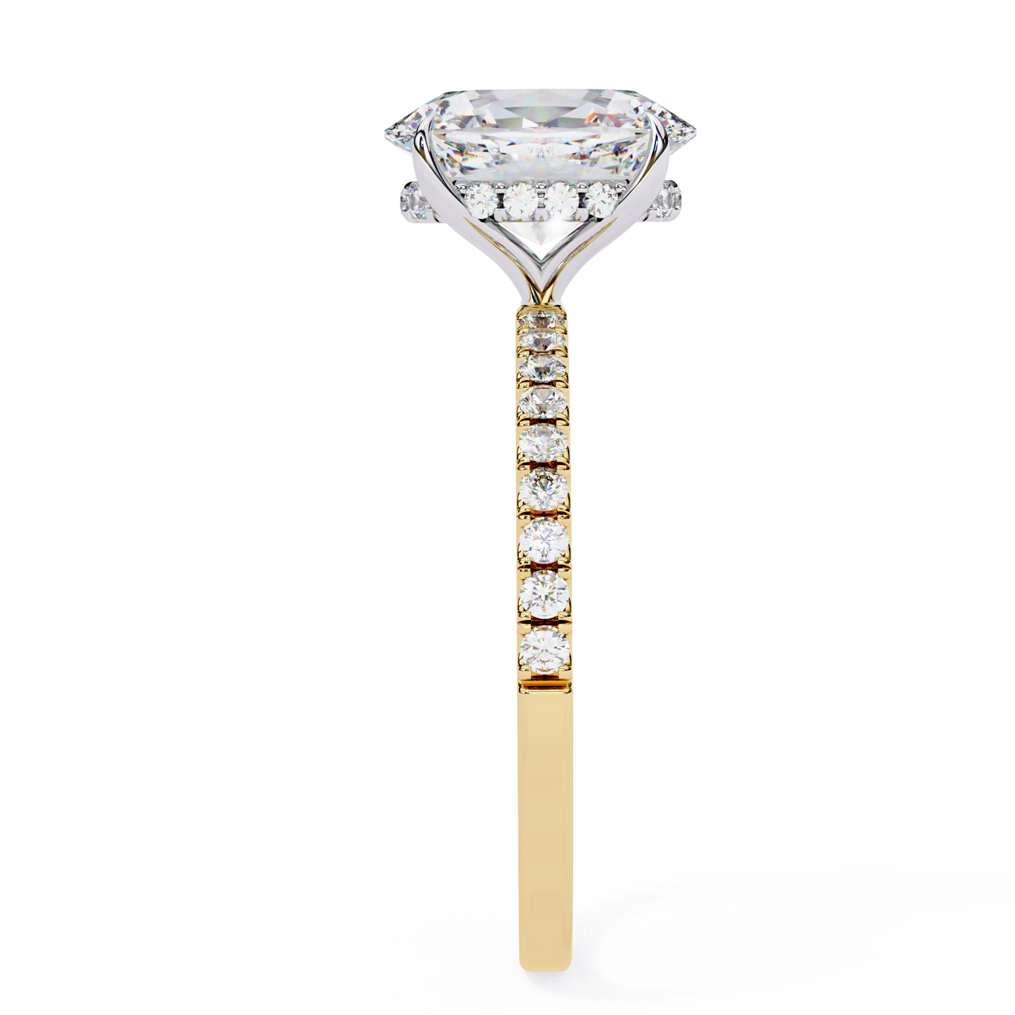 Eterna Oval Diamond Solitaire Ring Lab Grown Diamond