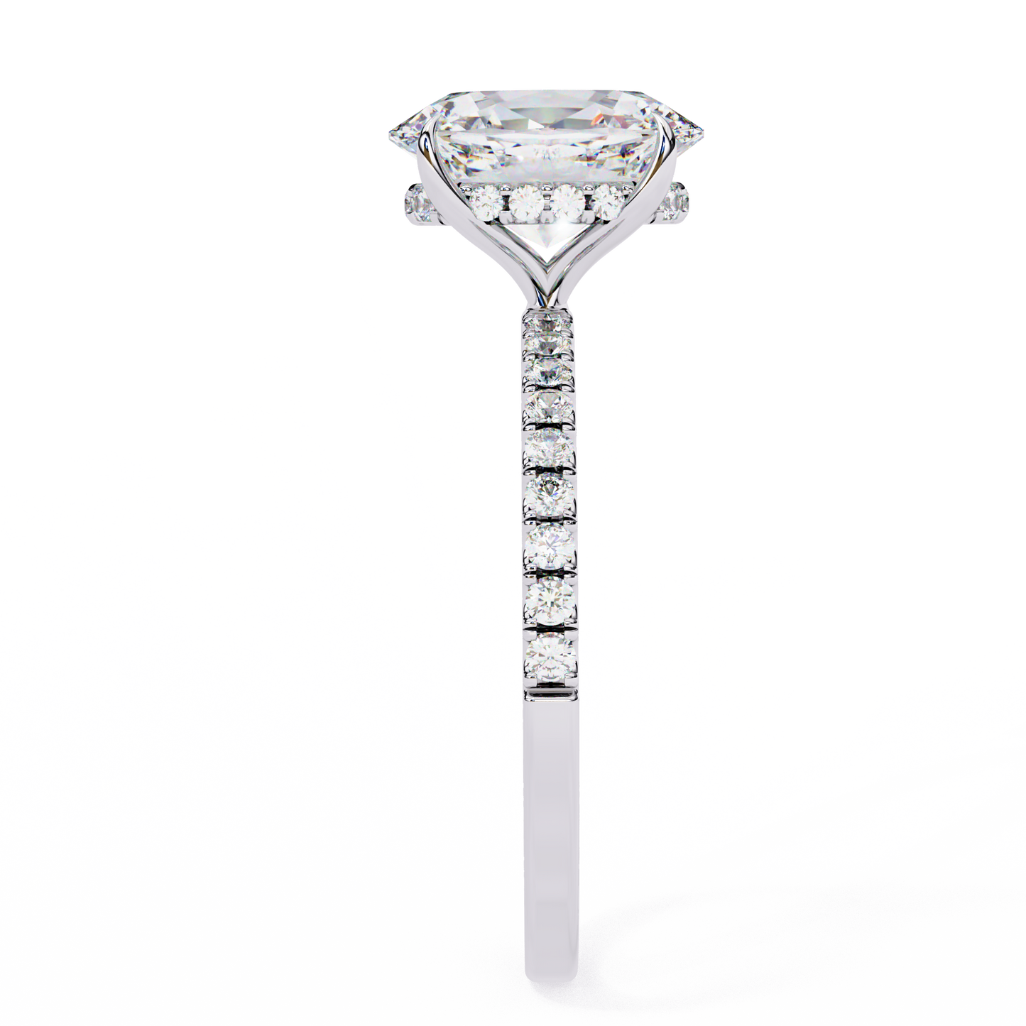 Eterna Oval Diamond Solitaire Ring Lab Grown Diamond