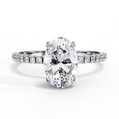 Eterna Oval Diamond Solitaire Ring Lab Grown Diamond
